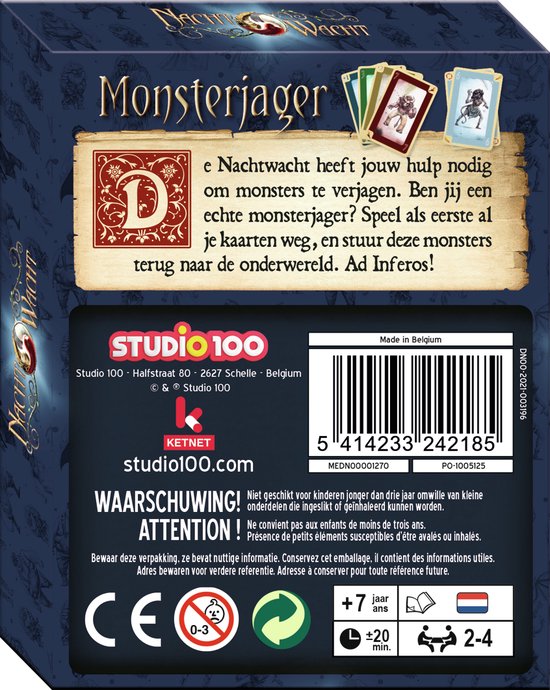 Thumbnail van een extra afbeelding van het spel Nachtwacht Kaartspel - Monsterjager - Roep als eerste Ad inferos!