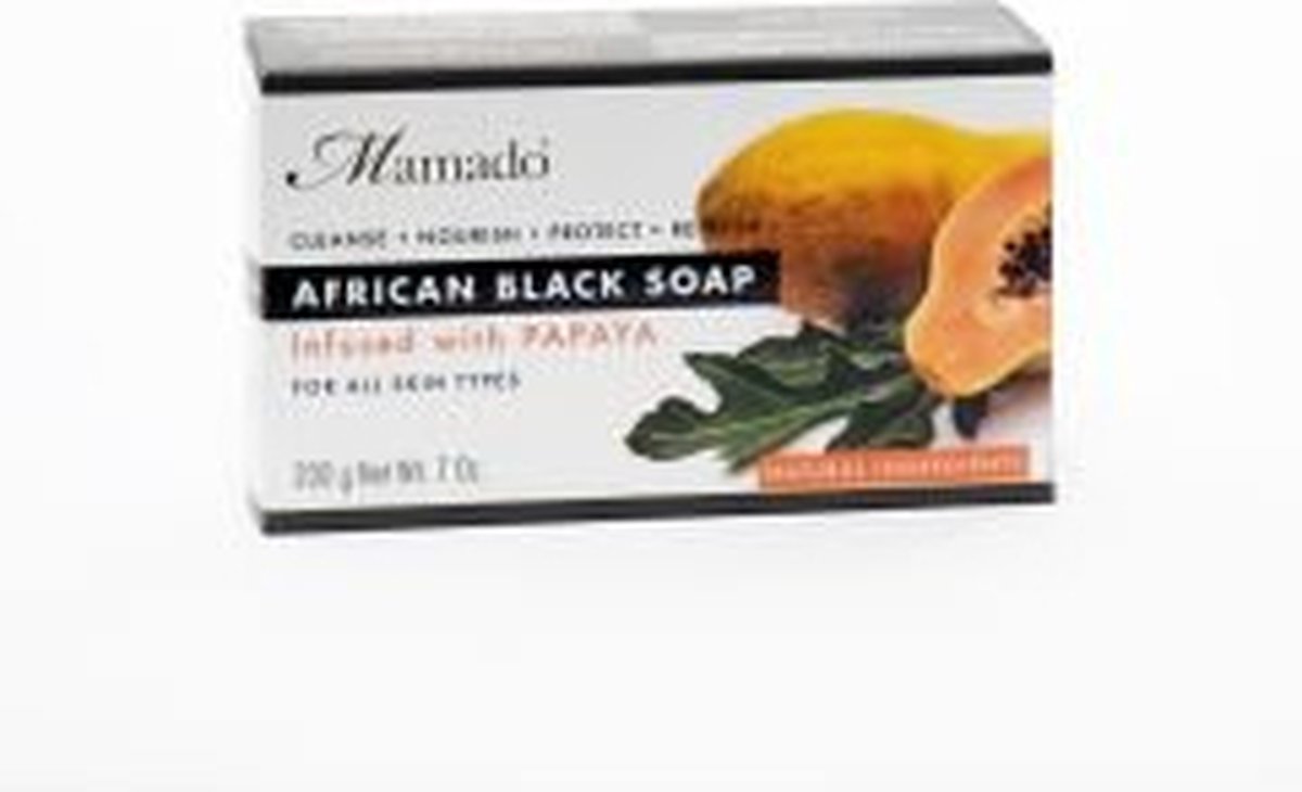 (MAMADO) AFRICAN BLACK SOAP PAPAYA 200GR