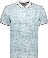 TOM TAILOR allover printed polo Heren Poloshirt - Maat XL