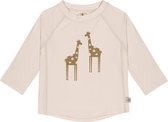 Lässig - UV-Shirt met lange mouwen voor kinderen- Giraffe - Offwhite - maat 92cm