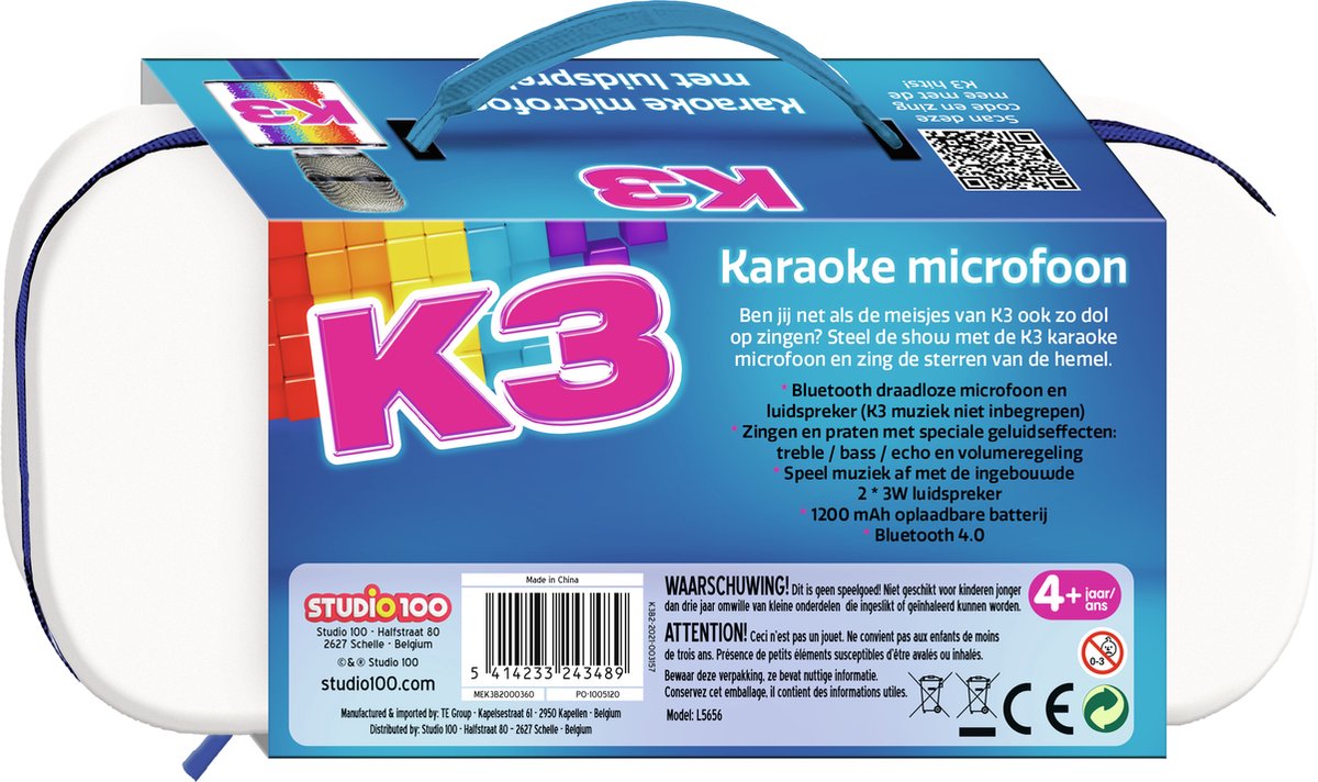 K3 karaoke microfoon - met geluidseffecten en luidspreker | bol.com