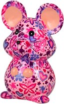 Pomme pidou Muis Martha - Spaarpot - Medium - Blushing Butterflies Sweetpink