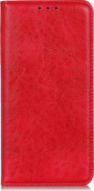 Xiaomi Mi 11i Hoesje - Mobigear - Cowboy Serie - Kunstlederen Bookcase - Rood - Hoesje Geschikt Voor Xiaomi Mi 11i