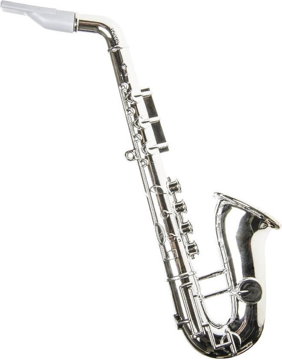 Plastic saxofoon zilver 37 cm - Speelgoed/themafeest/carnaval | bol.com