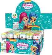 50x  Shimmer and Shine bellenblaas flesjes met spelletje 60 ml voor kinderen - Uitdeelspeelgoed - Grabbelton speelgoed