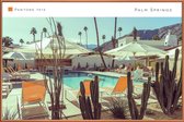 JUNIQE - Poster met kunststof lijst Palm Springs 7413 -13x18 /Grijs &