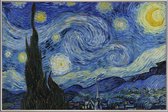 JUNIQE - Poster in kunststof lijst Van Gogh - De sterrennacht (1889)