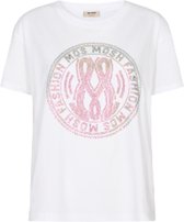 Mos Mosh Dames Leah Holi T-Shirt Wit maat S