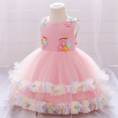 Unicorn Jurk - Eenhoorn - Meisjes Jurk Tutu - Meisjes Feestjurk - Nok Nak - Unicorn Setje - Unicorn Kleding - Eenhoorn Kleding - Baby Unicorn Feestjurk - Baby Jurk - Kinder Jurk Eenhoorn