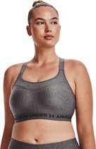 Armour High Crossback Ht Bra-GRY Size : 34D