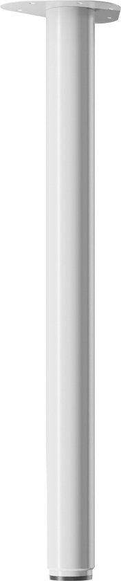 Bronea - Tafelpoot rond verstelbaar per stuk | hoogte traploos verstelbaar als telescoop | 60-90 cm & 80-120 cm | Afmeting & kleur naar keuze | meubelpoot