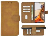 Xiaomi MI 11T Pro Hoesje - Book Case Wallet Bruin Cover