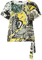 YESTA Hirasu Jersey Shirt - Dark Pine Green/Mult - maat 2(50)
