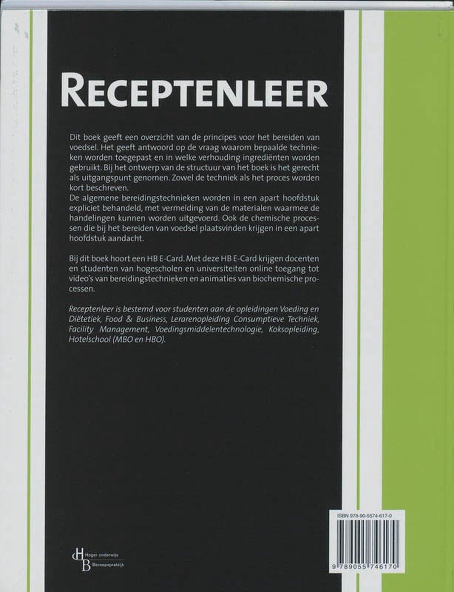 Receptenleer - back cover