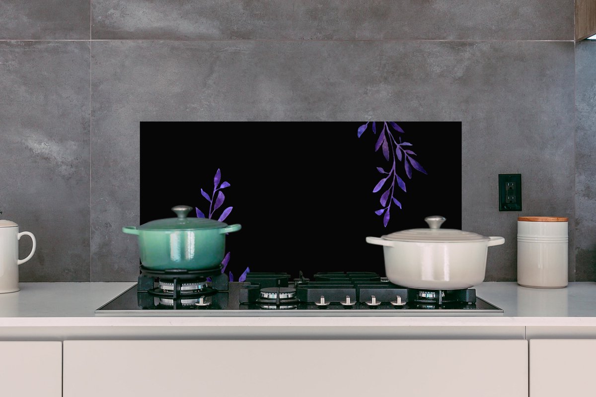 KitchenYeah Spatscherm 90x45 cm - Oma-quote - Aluminium thumbnail 4
