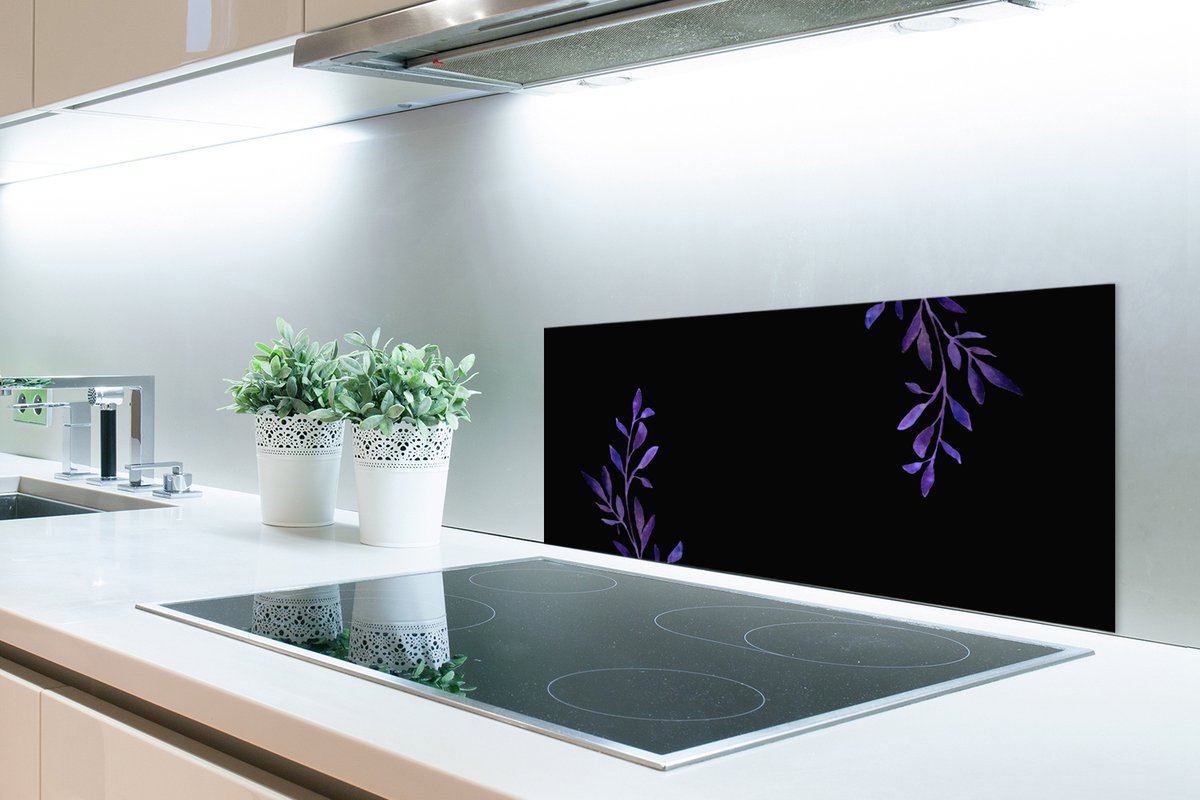 KitchenYeah Spatscherm 90x45 cm - Oma-quote - Aluminium thumbnail 3