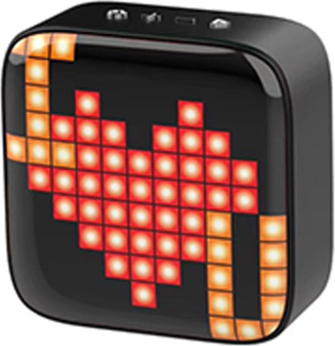 NTS Bluetooth speaker max LED Pixel - Retro - Moving Led - trend 2022 - Zilver - Moving Led - verschillende led design - top geluid