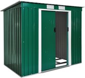 Groene Tuin Schuur met - Plat Dak van Staalplaten
