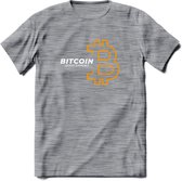 Bitcoin - Crypto T-Shirt Kleding Cadeau | Dames / Heren / Unisex | Bitcoin / Ethereum shirt | Grappig Verjaardag kado | Tshirt Met Print  Prijs - Donker Grijs - Gemaleerd - M