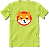 Shiba Inu Coin - Crypto T-Shirt Kleding Cadeau | Dames / Heren / Unisex | Bitcoin / Ethereum shirt | Grappig Verjaardag kado | BTC Tshirt Met Print | - Groen - L