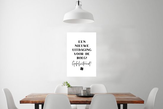 Affiche Nieuwe job - Citation - Travail - 60x90 cm