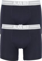 Alan Red - Boxershorts Navy 2Pack - Heren - Maat L - Body-fit