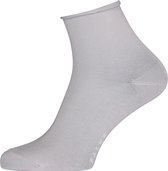 FALKE Cotton Touch korte damessokken - katoen - zilvergrijs (silver) - Maat: 35-38