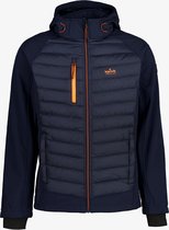 Kjelvik softshell heren jas met teddy voering - Blauw - Maat L - Winddicht - Ademend materiaal