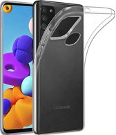 LuxeBass Hoesje geschikt voor Samsung Galaxy A21S Soft TPU hoesje Silicone Case - telefoonhoes - gsm hoes - gsm hoesjes