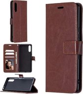 LuxeBass Hoesje geschikt voor Sony Xperia 5 II - Bookcase Bruin - portemonnee hoesje - telefoonhoes - gsm hoes - telefoonhoesjes