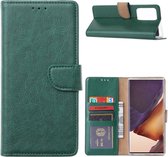 LuxeBass Hoesje geschikt voor Samsung Galaxy Note 20 Ultra - Bookcase Groen - portemonnee hoesje - telefoonhoes - gsm hoes - telefoonhoesjes