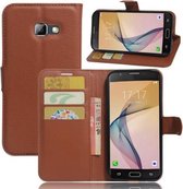 LuxeBass Hoesje geschikt voor Samsung Galaxy A5 2017 - Bookcase Bruin - portemonnee hoesje - telefoonhoes - gsm hoes - telefoonhoesjes