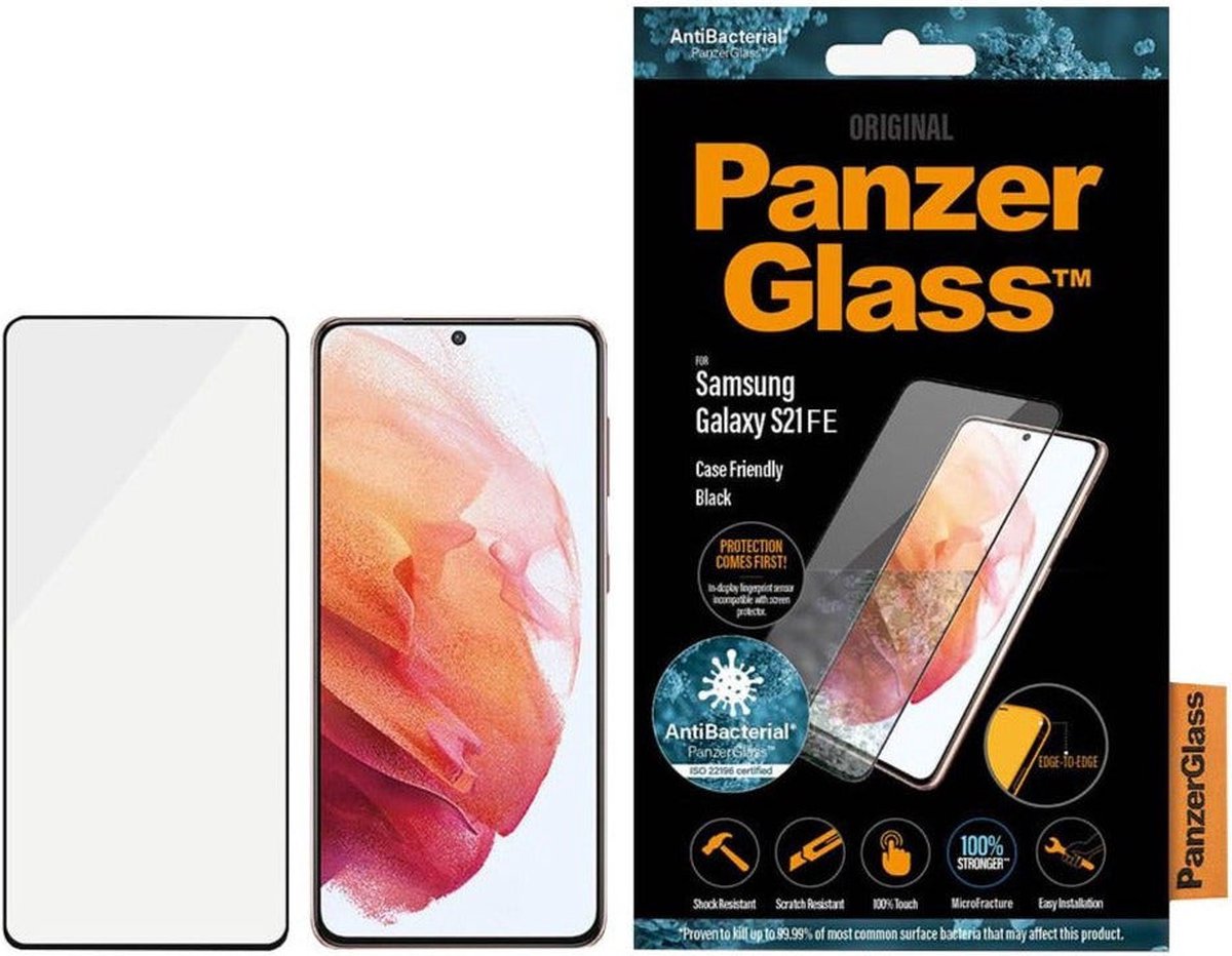 PanzerGlass Samsung Galaxy S21 FE (2022) - Zwart CF Super+ Glass