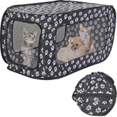 van Dam Exclusive® Opvouwbare dieren meeneem tent - Soft kennel - Opvouwbare bench - Zacht materiaal - Voor een schone auto