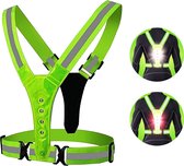 Hardloop Verlichting Van Hoge Kwaliteit - USB Oplaadbaar - One Size Fits All - Hardloopvest - Reflecterend vest
