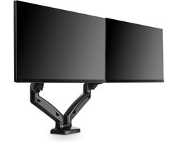 Douxe Dubbele Monitor Arm - Voor Twee Scherm - Monitor beugel voor 13 t/m 32 Inch- Zwart - FM-SPM2