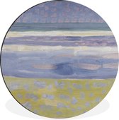 WallCircle - Wall Circle - Wall Circle - Mer après coucher de soleil - Piet Mondrian - Aluminium - Dibond - 90x90 cm - Intérieur et Extérieur