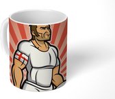 Mok - een rugbyspeler uit Engeland - 350 ML - Beker