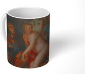 Mok - Zonder Ceres en Bacchus bevriest Venus - Schilderij van Peter Paul Rubens - 350 ML - Beker