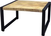 Salontafel industrieel | britt | Mangohout | Mango | naturel | 80 x 80 x 45(h) cm