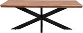 Patta collection natural dining table with spider leg (tapper edge) 160x90x78-pmtd160nat