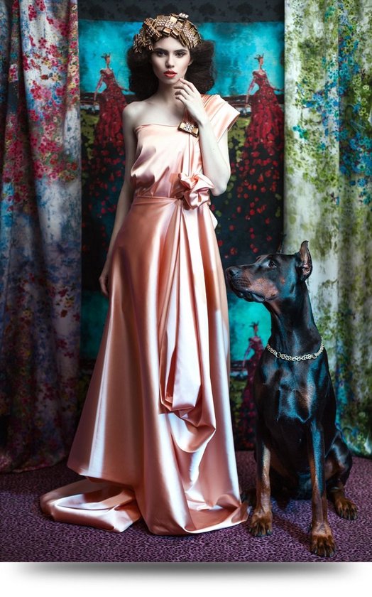 Maison de France - Toile Mata hari robe rose - toile - 80 x 120 cm | bol.com