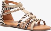 Blue Box meisjes sandalen met zebraprint - Goud - Maat 34