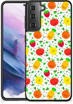 TPU Bumper Geschikt voor Samsung Galaxy S21 Plus GSM Hoesje met Zwarte rand Fruits