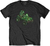 Gorillaz - Group Green Geep Heren T-shirt - L - Zwart