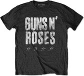 Guns N' Roses Heren Tshirt -L- Paradise City Stars Zwart