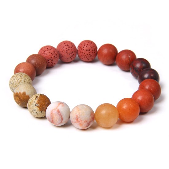 Marama - bracelet Sun - bracelet femme - pierres semi précieuses - 19 cm - élastique