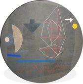 WallCircle - Wandcirkel - Muurcirkel - Possibilities at sea - schilderij van Paul Klee - Aluminium - Dibond - ⌀ 60 cm - Binnen en Buiten