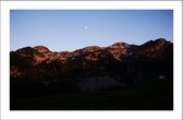 Walljar - Mountain View - Muurdecoratie - Poster met lijst