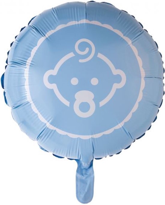 Wefiesta Folieballon Baby Boy 45,5 Cm Blauw/wit